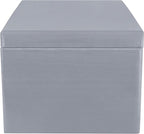Large Grey Wooden Box Storage with Hinged Lid | 15.8 x 11.8 x 9.44 inches (+-0.5) | with Handles | Gift Box Storage Document | Product NOT Intended for 15 Years OR Below