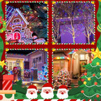 Voice Control 88ft 240LED Smart Christmas String Lights Outdoor/Indoor | String Lights Plug in with Remote, 12Modes, 7Voice Commands & Timers, Christmas Twinkle Light for Xmas Tree Decor (Multicolor)