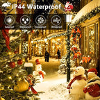 50FT 1000 LED Cluster Christmas Lights, Christmas Tree Lights Outdoor Indoor with 8 Modes & Timer & Remote, Firecrackers String Lights Waterproof for Garland Party Xmas Decorations, Warm White