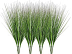27" Artificial Plants Onion Grass Greenery Faux Fake Shrubs Plant Flowers Wheat Grass for House Home Indoor Outdoor Office Room Gardening Indoor Décor (12 Pack)