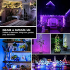 2Pack Battery Fairy Lights, Total 78Ft 240LED, Battery Operated Fairy Lights with Remote and Timer, RGB Color Changing String Lights/Twinkle Lights for Bedroom Indoor Christmas Decoration