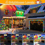 Decute 500LED Christmas Tree Lights Fairy String Light 164FT Green Copper Wire Warm White and Multicolor Dimmable with Remote, UL Cerficated Twinkle Light for Party Wedding Indoor Outdoor Decor