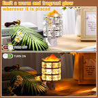 4 Pcs Wall Plug in Wax Warmer Crystal Fragrance Warmer Decorative Pluggable Wax Burner for Scented Wax Electric Wax Melt Plug in for Home Office, Spa, Bedroom, Kitchen, Bathroom