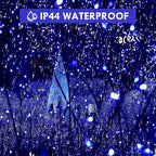 Connectable 240LED 88Ft 13Modes Christmas Lights Outdoor Indoor | Extendable Green Wire Christmas String Lights with Timer | Twinkle Fairy Light Plug in for Xmas Tree Garden Decor Party (Blue)