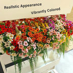 28 Bundles Silk Daisy Fake Plants Faux Flowers UV Resistant Fake Bushes Plastic Artificial Flowers Faux Outdoor Indoor Plants for Spring Summer Decoration (7 Colors)