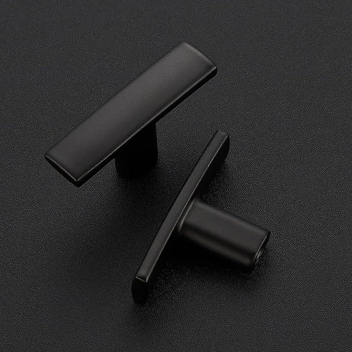 15 Pack Black Cabinet Knobs - Curved Cabinet Pulls Matte Black Knobs for Kitchen Drawer Solid Dresser Pulls for Kitchen Hardware 1-3/4 Inch Length Single Hole