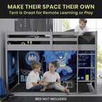 Batman Loft Bed Tent - Curtain Set for Low Twin Loft (Bed Sold Separately) by Delta Children (Pack of 10)