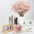 N&T NIETING10 PCS Babys Breath Artificial Flowers Fake Babys Breath Flowers Artificial Bulk Dusty Pink Gypsophila Bouquets Real Touch Faux Flowers for Wedding Floral Arrangement Party Home Decoration