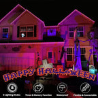 50ft 360 LED Rope Lights Outdoor, Connectable and Flexible Tube Lights with 8 Modes, Waterproof Indoor Outdoor LED Rope Lighting for Deck, Garden, Pool, Patio, Holloween Decorations (Orange & Purple)