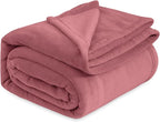 Bedsure GentleSoft Fleece King Size Blankets for Bed Dusty Rose - Soft Lightweight Plush Cozy Fuzzy Luxury Microfiber, 108x90 inches