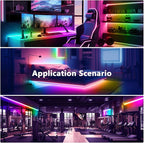 DAYBETTER Smart IC LED Strip Lights, BGRIC LED Lights for Bedroom, DIY Multiple Colors on One Line, App Control Color Changing Strip Lighting Music Sync Home Decor 16.4 ft