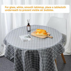 66 Inch Clear Round Table Cover Protector 1.5mm Thick Table Protector for Dining Room Waterproof Plastic PVC Vinyl Tablecloth Cover Circle Tabletop Desk Pad Mat for Furnture Coffee End Bed Side Table
