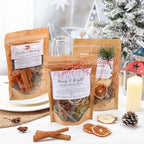 3 Pack Christmas Potpourri Simmer Pot Kit, Holiday Stovetop Potpourri, Botanical Air Freshener Sachets, Festive Bowl Filler Decor for Home Fragrance, Housewarming & Hostess Gifts