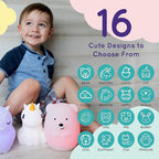 LumiPets Honey the Hippo Silicone Night Light for Kids | Squishy Lamp with Tap & Remote Control | Rechargeable, 9 Color Changing Animal Night Light for Boys & Girls | Portable Nightlight With USB Cord