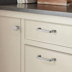khtuMealware 10 Pack 3 Inch Cupboard Handles - Brushed Satin Nickel Cabinet Pulls & Drawer Handles