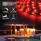 Armacost Lighting 624340 RibbonFlex Outdoor 24 ft. RGB+W Indoor/Outdoor LED Tape Light Kit
