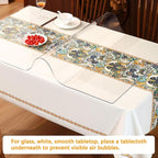 Clear Table Protector 38 x 64 Inch 1.5mm Thick Plastic Table Cover Protector, Waterproof PVC Clear Tablecloth Protector Pad, Rectangular Vinyl Desk Protector Mat for Tabletop Coffee Dining Room Table