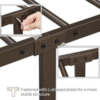 Yaheetech Classic Metal Platform Bed Frame Mattress Foundation with Victorian Style Iron-Art Headboard/Footboard/Under Bed Storage/No Box Spring Needed/Twin Size Bronze