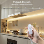 PAUTIX Motion Sensor Strip Lights 24V COB LED Strip Light Motion Activated LED Strip Light 2700K Warm White,20ft Dimmable Super Bright with Dual Lighting Mode,for Under Cabinet,Kitchen,Stairs,Bedroom