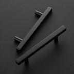 Ravinte Black Cabinet Handles 20 Pack 4 inch Matte Black Square Cabinet Pulls Kitchen Hardware 6-3/8 Inch Overall Length Kitchen Drawer Pulls