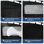 Dashboard Cover Mat Custom Fit for 2017-2022 Honda CR-V Dash Cover Nonslip Dash Mat Protector Sunshade No Glare Black