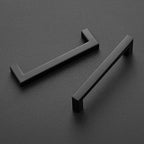 Ravinte 10 Pack 5 Inch Square Cabinet Handles Matte Black Pulls Drawer Kitchen Hardware for Cabinets Cupboard.