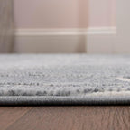 JONATHAN Y Graphic Lines High-Low Indoor Area Rug 4X6 Blue/White, Alcina Modern Scandinavian for Living Room, Bedroom, Kitchen, Easy-Cleaning, High Traffic, Pet-Friendly, Non-Shedding SND102D-4