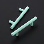 Ravinte 40 Pack | 5 Inch Cabinet Pulls Green Stainless Steel Kitchen Drawer Pulls Cabinet Handles 5 InchLength, 3 Inch Hole Center