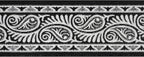 Custom Length Cut to Size Tribal Ethnic Southwestern Inspired Hallway Runner Rug, Non Slip Rubber Backed, 31 inch Wide X Customized Length, Mayan Black, 31 inch X 8 feet