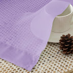 Aiyufeng Light Purple Sheer Curtain Panels Pair Sold 54 Inch Length, Light Filtering Window Curtain Drapes Treatment for Kitchen, Bedroom/Children Room, Voile Top Dual Rod Pocket, 2 Pack of 42 x 54"