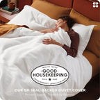 Bedsure Cotton Duvet Cover Full - 100% Cotton Waffle Weave Coconut White Duvet Cover Set, GentleSoft™ and Breathable Bedding Set for All Season, 3 Pieces, 80"x90"