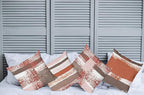 Ambesonne Grunge Throw Pillow Cushion Case Pack of 4, Abstract Design Simplistic Minimal Stripes Brushstrokes Contemporary, Modern Accent Double-Sided Digital Printing, 20", Taupe Paprika and Rose