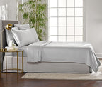 Twin XL Sheets by Pure Bamboo, Genuine 100% Organic Viscose Derived from Bamboo Bed Sheet Set, Luxuriously Soft & Cooling, Double Stitching, Lifetime Quality Promise (Twin XL, Silver Pearl)