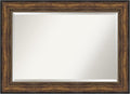 Amanti Art Bronze Bathroom Mirror for Over Sink, 32x44 Ballroom Bronze Rectangle Vanity Mirror, Large Traditional Frame, Hangs Horizonally and Vertically, Bathroom Wall Decor, Beveled Edge