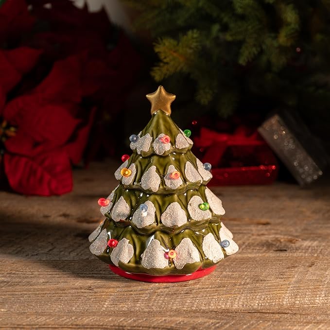 Scentsationals Christmas Wax Warmer, Wax Melt Warmer for Scented Wax ; Holiday Collection Tannenbaum Tree - Candle Wax Melter for Fragrance Cubes and Tarts