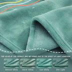 Exclusivo Mezcla Fleece Throw Blanket for Couch, Super Soft and Warm Blankets, Celadon Throw All Season Use, Cozy, Plush, Lightweight, 40x50 Inches