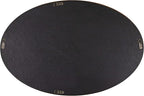 Kate and Laurel Pao Traditional Oval Wood Framed Wall Mirror, 24 x 36, Walnut Brown, Decorative Mirror for Wall