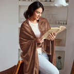 Exclusivo Mezcla Fleece Blanket King Size for Bed, Super Soft and Warm, All Season Use, Cozy, Plush, Lightweight, 90x104 Inches, Brown