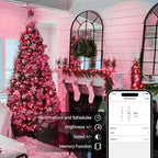 Brizled Smart Christmas Lights, 66ft 200 LED Color Changing Mini Lights, WiFi APP Controlled Xmas Tree Light, Dimmable Christmas Light Work with Alexa Google Home for Indoor Outdoor Year-Round Decor
