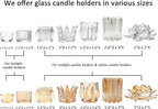GOLDEAL 60-Pcs Tealight Candle Holders,Small Clear Glass,Tealight Holders Bulk Use for Weddings Parties Dinner,for 1.5" Tealight. Candle Mould