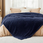 Bedsure GentleSoft Blue California King Size Blanket for Couch - Cozy Soft Blankets for Women, Cute Small Fleece Throws for Girls, Birthday Gifts for Women, 102x96 Inches
