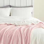Bedsure GentleSoft Sherpa Fleece Throw Blanket for Couch - Thick and Warm Throw for Girls and Women, Soft Fuzzy Plush Blanket for Winter, Pink, 50x60 Inches