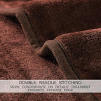 HOZY Soft Blanket Twin Size Fleece Warm Fuzzy Throw Blankets for The Bed Sofa Lightweight 350GSM Chocolate 66"*90"