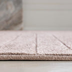 Eyely NCS101C-5 Odense High-Low Minimalist Angle Geometric Light Taupe 5 ft. x 8 ft. Indoor/Outdoor Area Rug, for Home, Backyard, Patio, Porch, Bedroom, Kitchen, Living Room