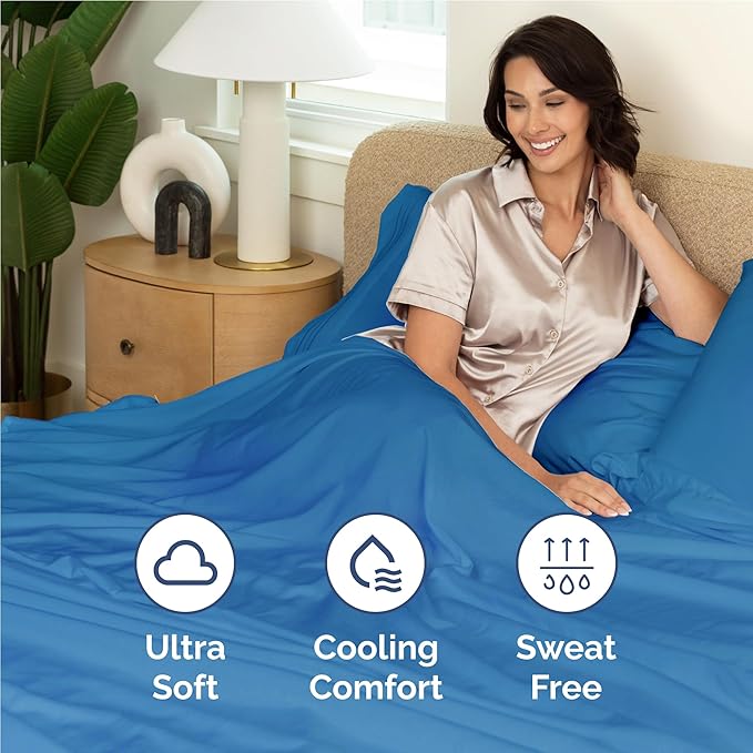 Twin XL Size 3 Piece Sheet Set - Comfy Breathable & Cooling Bed Sheets Set - Hotel Luxury Bedding for Women, Men, Kids, Teens, Boys & Girls - Deep Pockets, Soft, Wrinkle Free - Oeko-Tex - Royal Blue