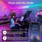 32.8FT Neon Rope Lights,Flexible Led Rope Lights Control with App/Remote,Multiple Modes Rope Lights,IP65 Outdoor RGB Led Neons Light Waterproof