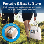 Active Era Twin Air Mattress with Built-in Pump & Raised Pillow - Heavy Duty Puncture Resistant, Waterproof Blow Up Bed