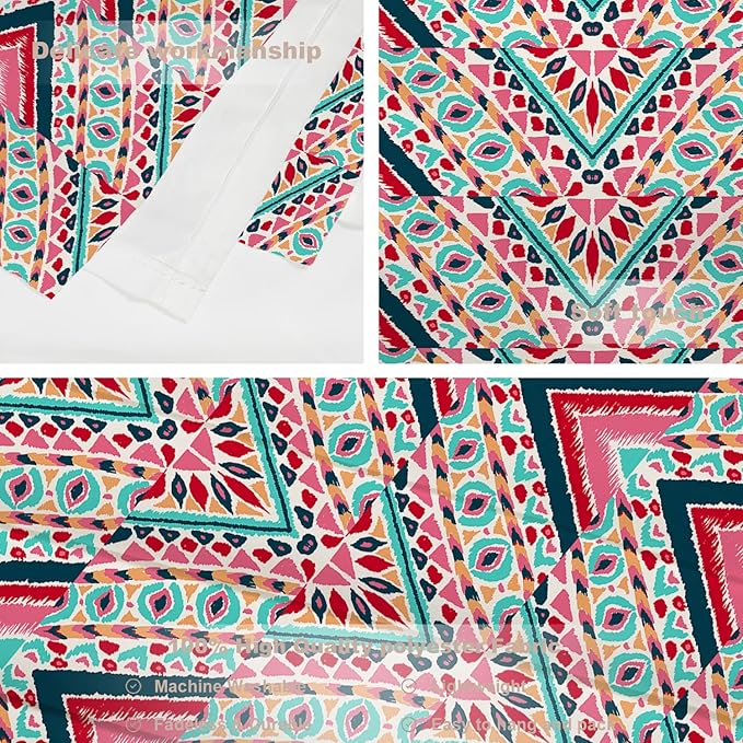 Batmerry Modern Stripe Geometric Tapestry,Boho Tribal ethnic Seamless striped Wall Art Hanging Decoration Polyester Fiber White Ruffled Around for Dorm Room Bedroom Living Room, 59.1x51.2 inches