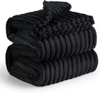 Bedsure GentleSoft Black California King Size Blanket for Bed - Cozy Soft Blankets for Women, Cute Large Throws for Girls, 102x96 Inches