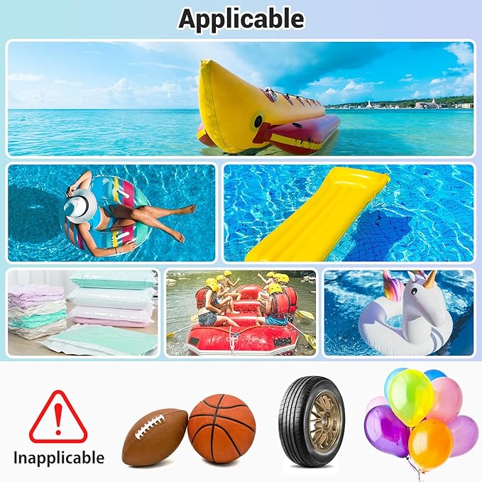 Air Pump for Inflatables: AC 110V Air Mattress Pump with 3 Nozzles - Quick-Fill Electric Inflator Deflator for Inflatable Pool Raft Bed Boat Floats Swimming Rings Yoga Balls